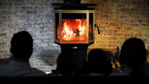best wood stove fire